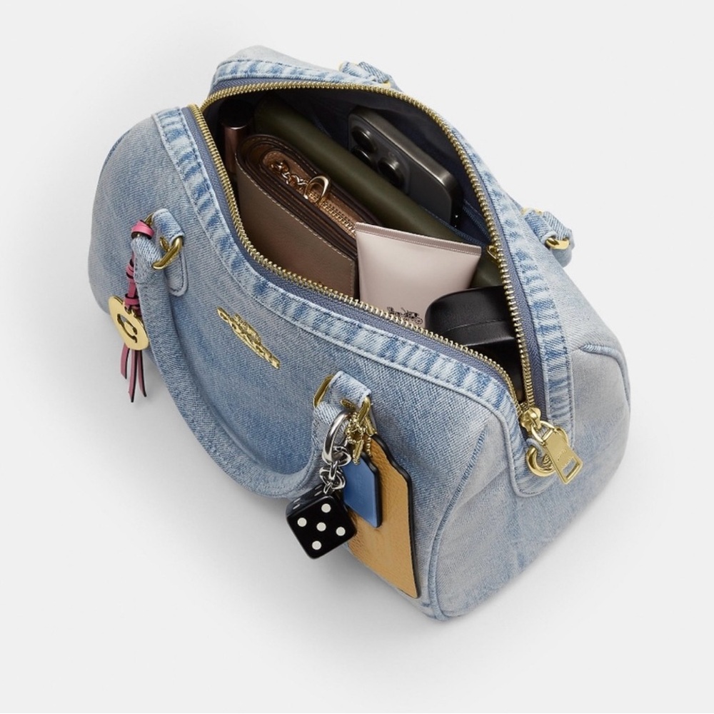 SOLD! NWT RARE 2026 Coach loved Denim Rowan